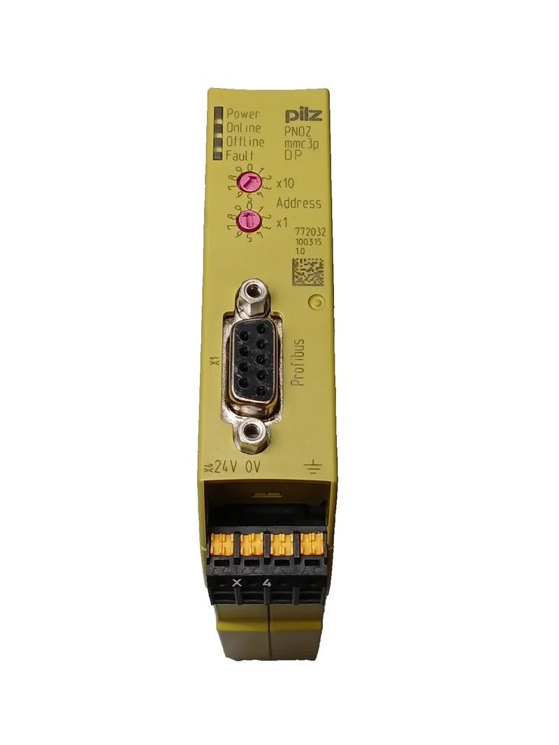 Pilz PNOZ mmc3p DP Profibus 772032 Modul 24V 1,5W Slave Adressierbar 1–99