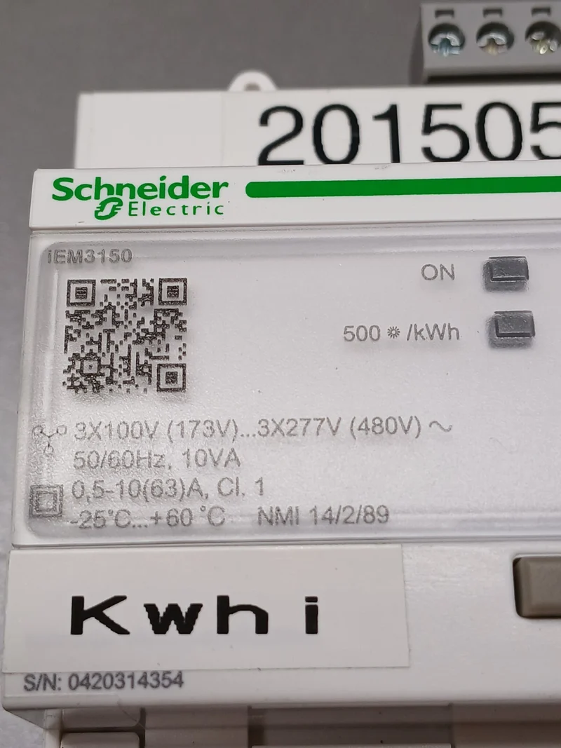 Schneider Electric IEM3150 3-Phasen Energiezähler 500 kWh, Messgerät 480V, 10A