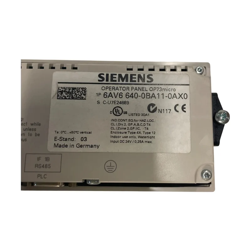 Siemens 6AV6640-0BA11-0AX0 SIMATIC OP 73micro Operator Panel S7-200 Ersatzteil
