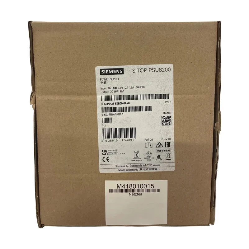 Siemens 6EP3437-8SB00-0AY0 SITOP PSU8200 24V/40A Netzteil Ersatzteil Technik