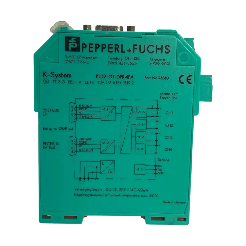 Pepperl+Fuchs KLD2-GT-DPR.4PA Gateway PROFIBUS DP/PA K-System Interface Modul