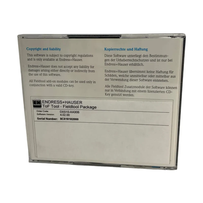 Endress+Hauser ToF Tool-Fieldtool Package Software Konfiguration Messtechnik