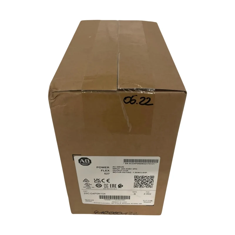 Allen Bradley 25C-D4P0N104 PowerFlex 527 AC Drive 480V 3P 2HP Ersatzteil Technik