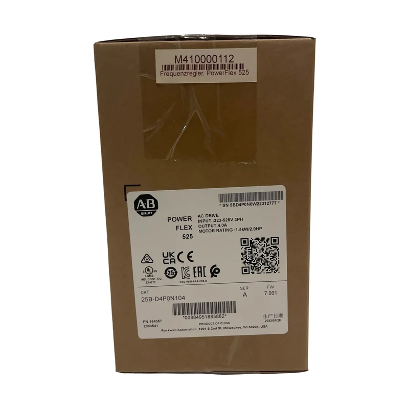 Allen Bradley 25B-D4P0N104 PowerFlex 525 AC Drive Frequenzumrichter 480V 3P 2HP