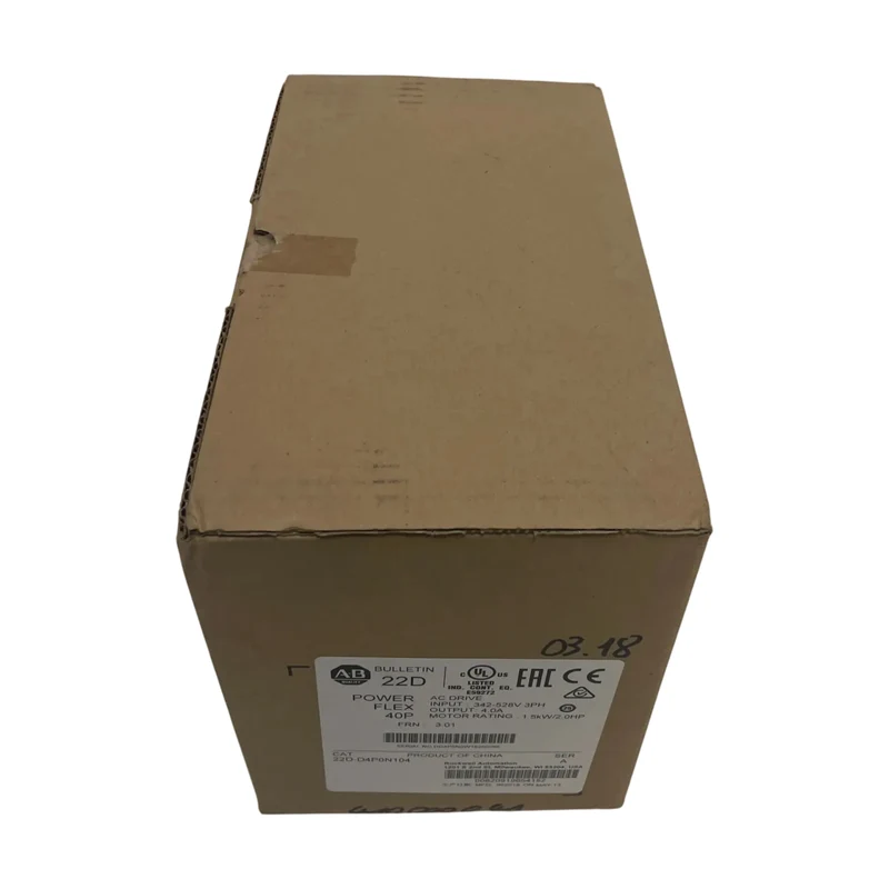 Allen Bradley 22D-D4P0N104 PowerFlex 40P Frequenzumrichter 480VAC 3PH 4A 2HP