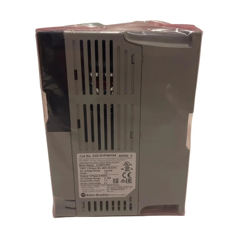 Allen Bradley 22D-D1P4N104 PowerFlex 40P Frequenzumrichter 480VAC 3PH 0.5 HP IP2