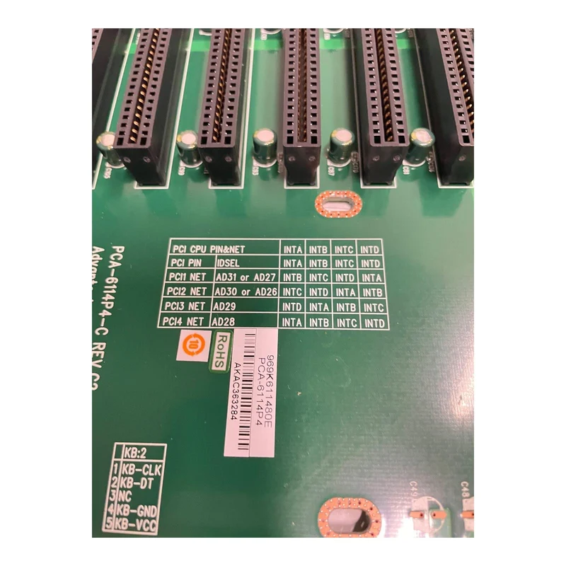 Advantech PCA-6114P4-C REV.C2 Backplane 14 Slot (8 ISA / 4 PCI / 2 PICMG)