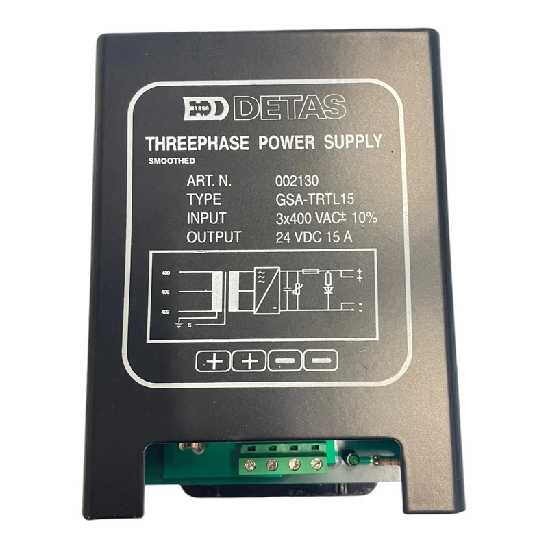 Detas GSA-TRTL15 Netzteil 3x 400VAC 24VDC 15A für Industriellen Einsatz Netzteil
