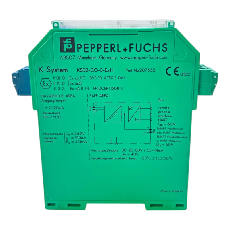 Pepperl+Fuchs Ausgangstrennwandler P+F KSD2-CO-S-Ex.H 207552 DC20-30V/65-44mA