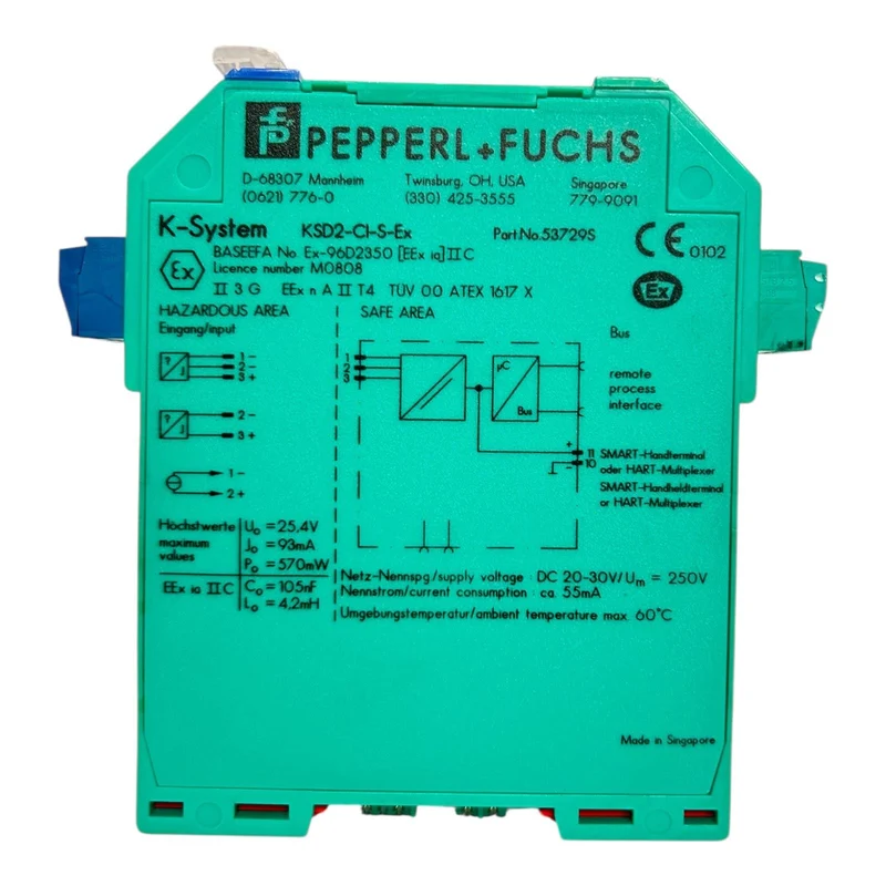 Pepperl+Fuchs Trennschaltverstärker KSD2-CI-S-Ex 53729S DC20-30V/Um=250V ca.55mA