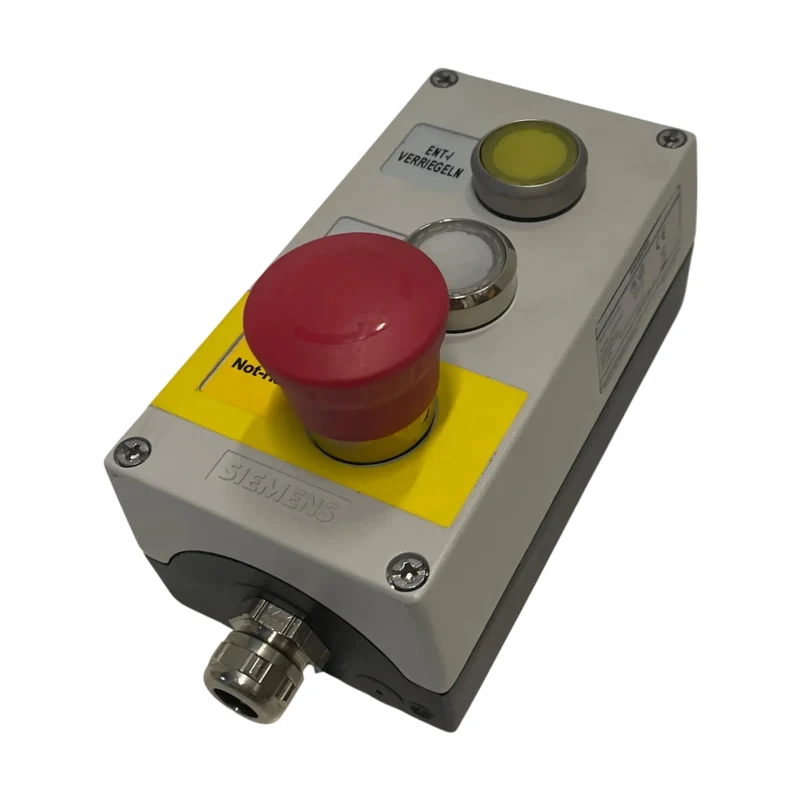 Siemens SIRIUS ACT Gehäuse 3SU1853-0AA00-0AB1 Metall Grau 3-Loch 22mm