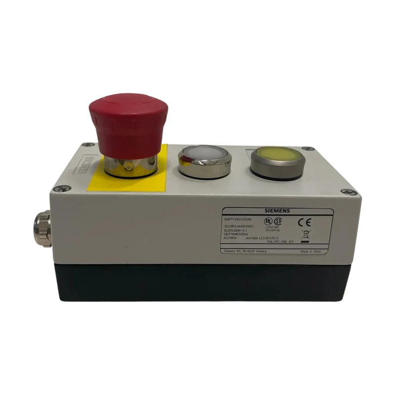 Siemens SIRIUS ACT Gehäuse 3SU1853-0AA00-0AB1 Metall Grau 3-Loch 22mm