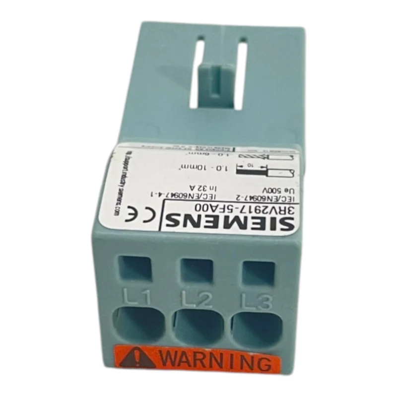Siemens Klemmenblock Geräteeinspeisung Industrie Einstaz Siemens 3RV2917-5FA00