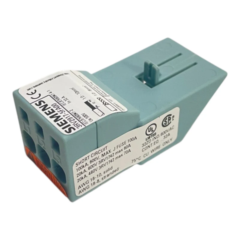 Siemens Klemmenblock Geräteeinspeisung Industrie Einstaz Siemens 3RV2917-5FA00