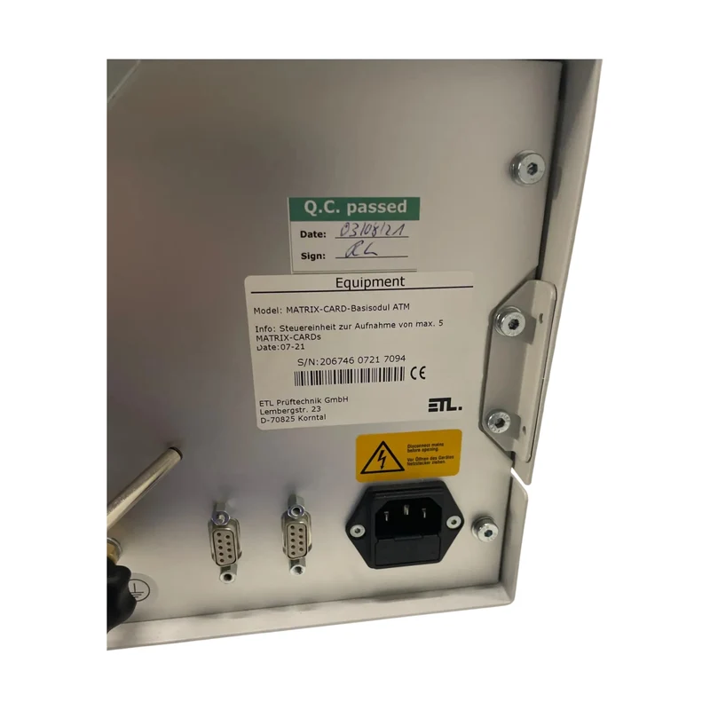 ETL Prüftechnik Steuermodul MATRIX-CARD-Basismodul ATM Basis Industrie Einsatz