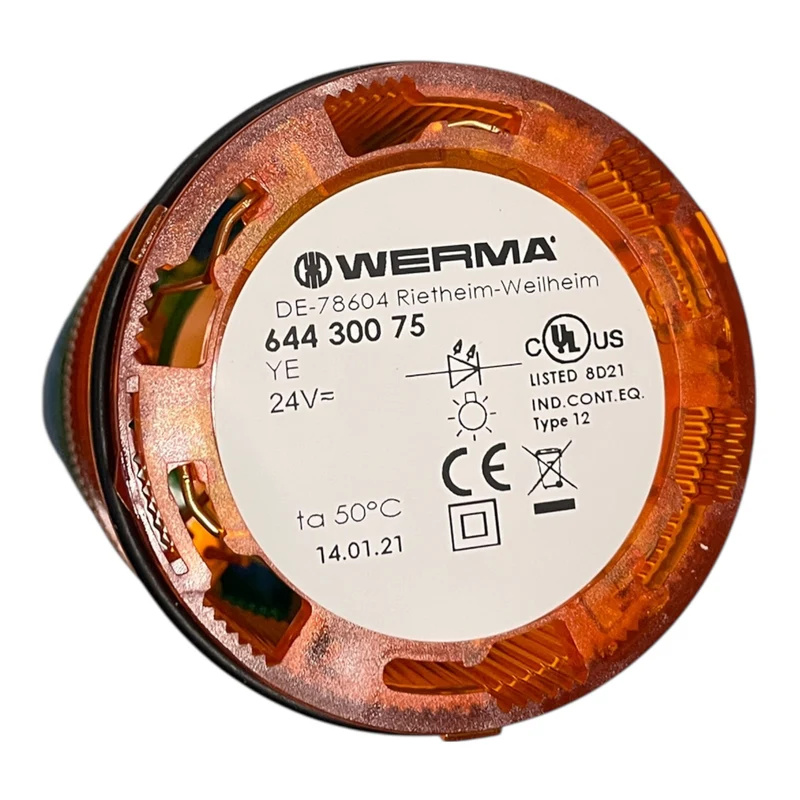 WERMA Signalleuchte 64081000 24V Weiß Blau Grün Orange Rot Industrie Leuchte