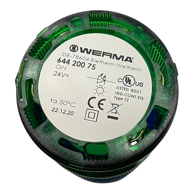 WERMA Signalleuchte 24V Blau Grün Orange Rot Schwarz Aufsatz 64081000 Industrie