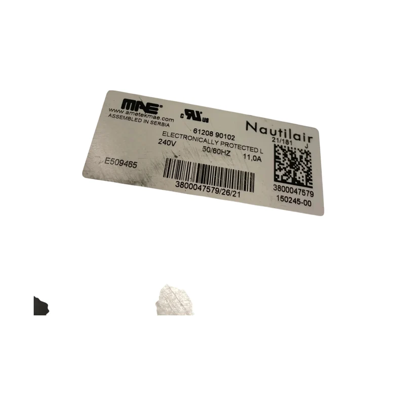 Ametek Turbinenmotor Nautiliar 61208 90102 für Industrie Einsatz Bauteil
