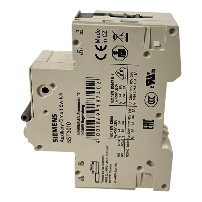 Siemens Leitungsschutzschalter 230/400V 10kA 1-polig 5SY4110-7 Industrie Einsatz