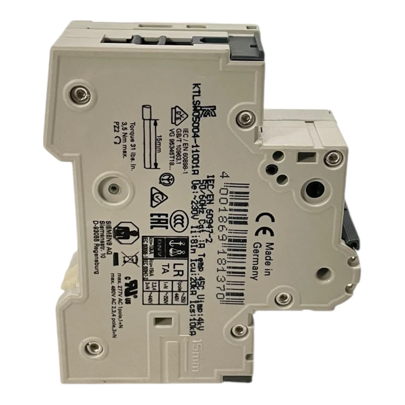 Siemens Leitungsschutzschalter 230/400V 10kA 1-polig 5SY4110-7 Industrie Einsatz