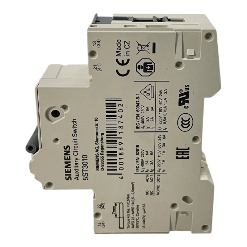 Siemens Leitungsschutzschalter 230/400V 10kA 1-polig 5SY4103-7 Industrie Einsatz