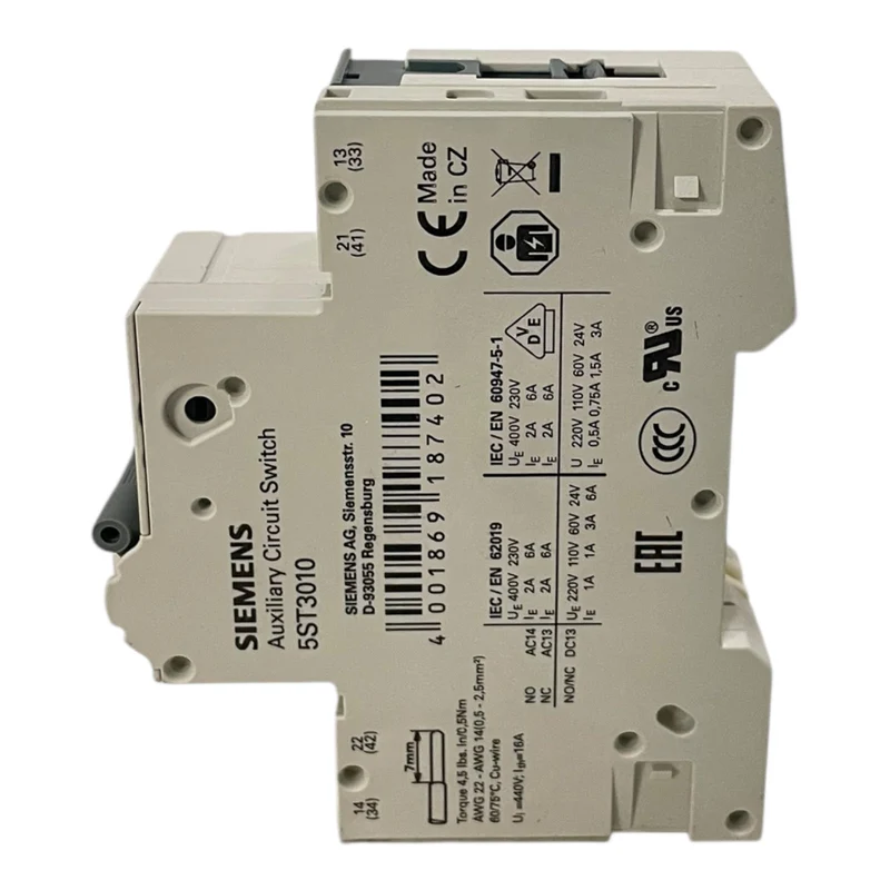 Siemens Leitungsschutzschalter 230/400V 10kA 1-polig 5SY4103-7 Industrie Einsatz