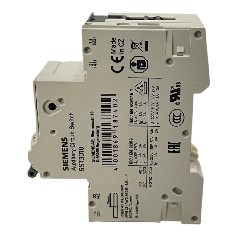 Siemens Leitungsschutzschalter 230/400V 10kA 1-polig 5SY4102-6 Industrie Einsatz