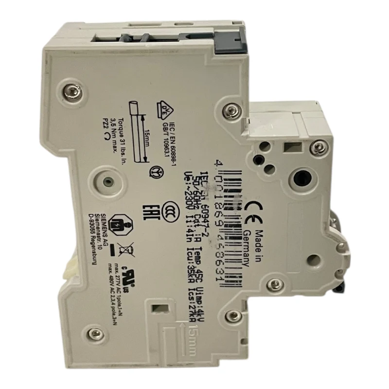 Siemens Leitungsschutzschalter 230/400V 10kA 1-polig 5SY4102-6 Industrie Einsatz