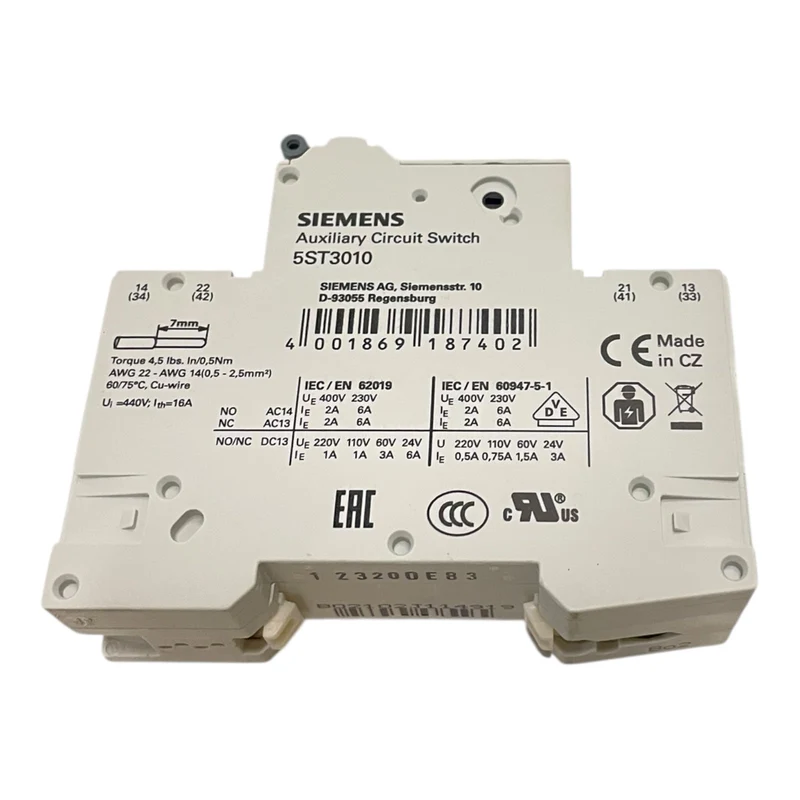 Siemens Leitungsschutzschalter 230/400V 10kA 1-polig 5SY4102-6 Industrie Einsatz
