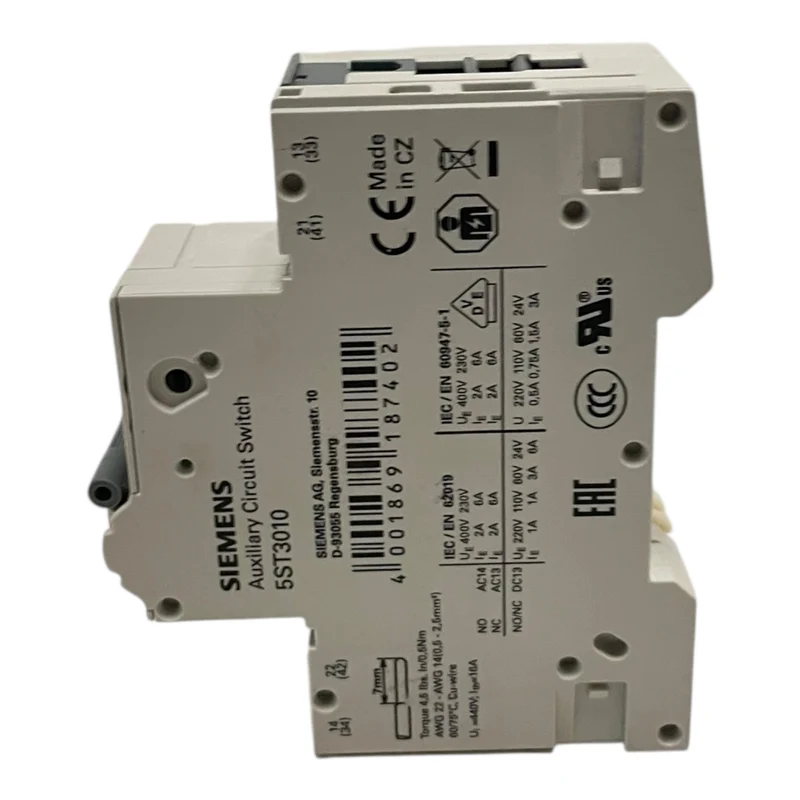 Siemens Leitungsschutzschalter 230/400V 10kA 5SY4120-7 für industriellen Einsatz