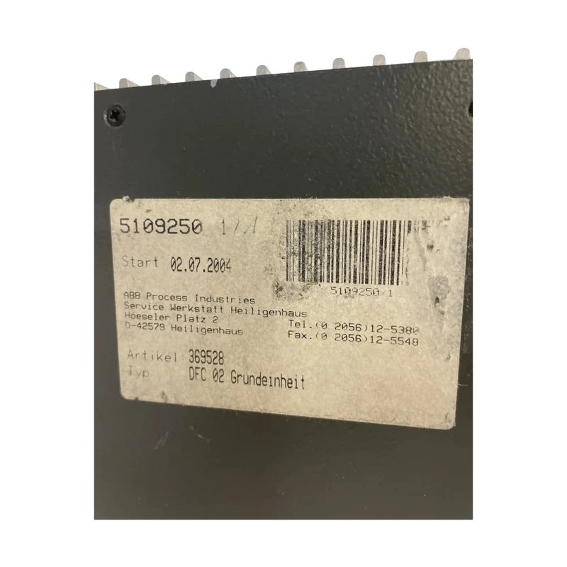 ABB Freelance 2000 FieldController DFC 02 37261-4-0369528 Profibus DPV1 SPS