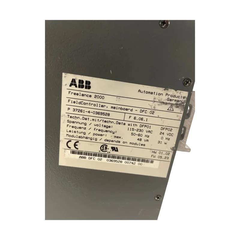 ABB Freelance 2000 FieldController DFC 02 37261-4-0369528 Profibus DPV1 SPS