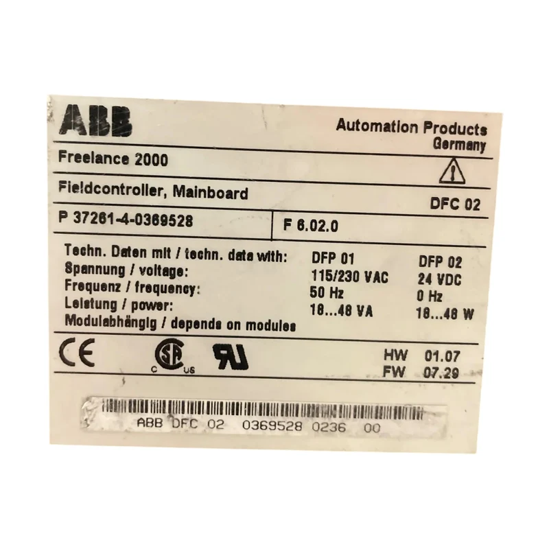 ABB Freelance 2000 FieldController DFC 02 37261-4-0369528 Profibus DPV1 SPS