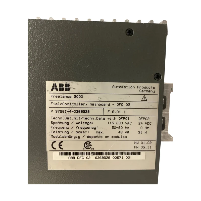 ABB Freelance 2000 FieldController DFC 02 37261-4-0369528 Profibus DPV1 SPS