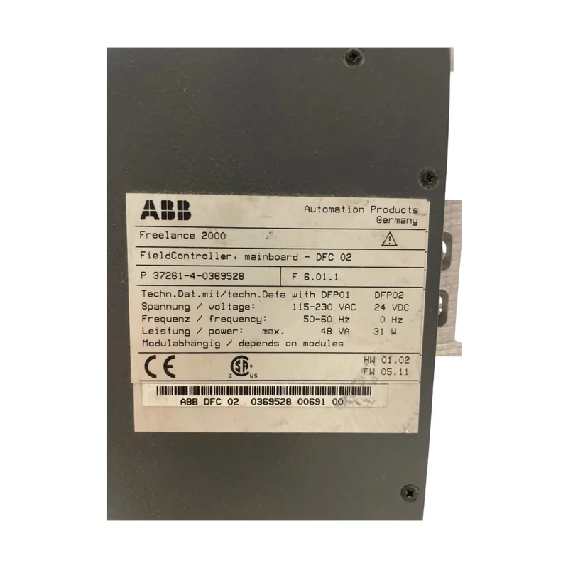 ABB Freelance 2000 FieldController DFC 02 37261-4-0369528 Profibus DPV1 SPS