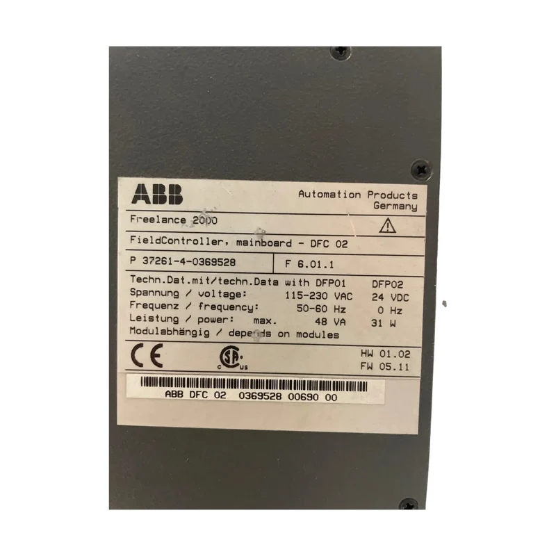 ABB Freelance 2000 FieldController DFC 02 37261-4-0369528 Profibus DPV1 SPS