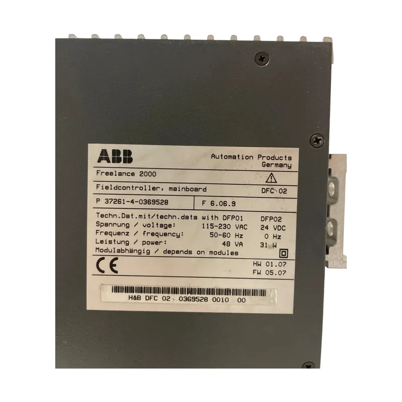 ABB Freelance 2000 FieldController DFC 02 37261-4-0369528 Profibus DPV1 SPS