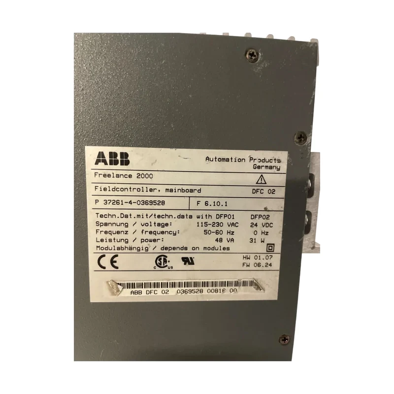 ABB Freelance 2000 FieldController DFC 02 37261-4-0369528 Profibus DPV1 SPS