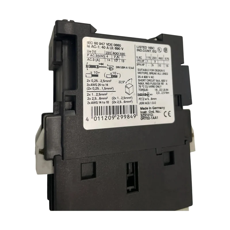 Siemens Leistungsschütz für industriellen Einsatz Siemens 3RT1025-3KB40