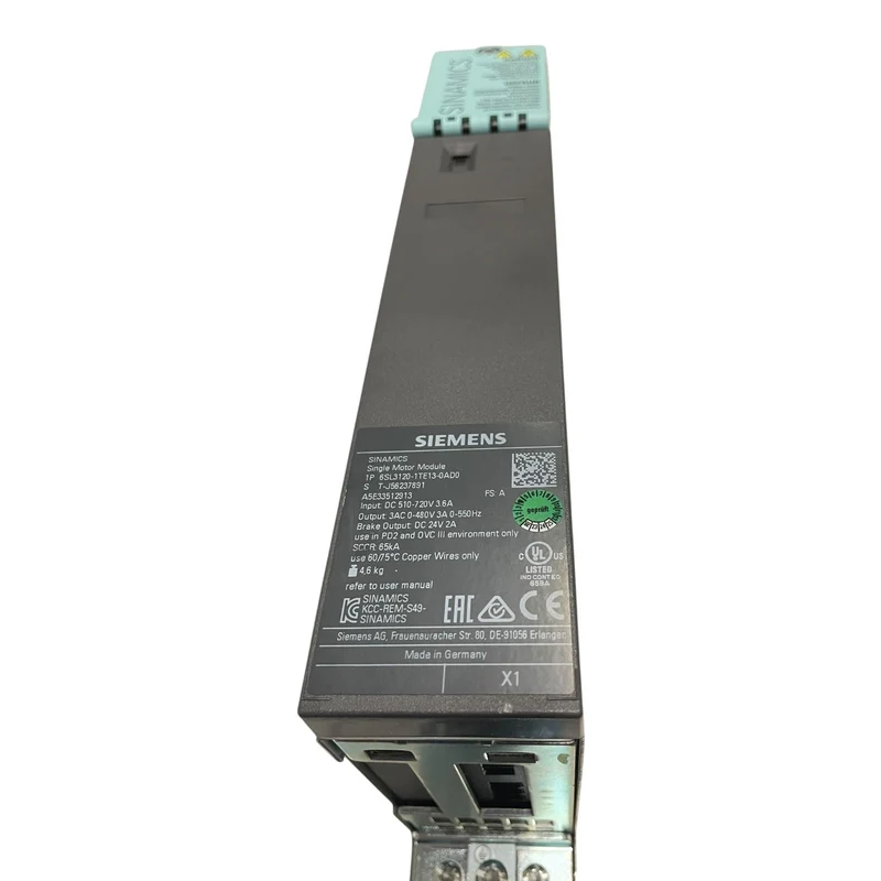 Siemens SINAMICS S120 Single Motor-Modul 6SL3120-1TE13-0AD0 Siemens Motor Modul