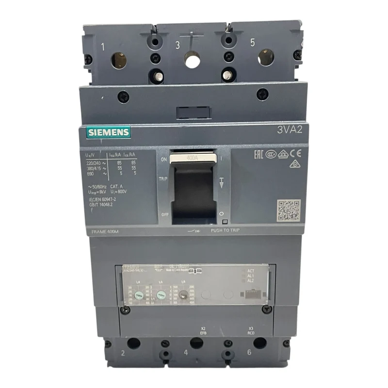 Siemens Leistungsschalter 3-polig 400A 55kA ETU320 3VA2340-5HL32-0AA0 Siemens