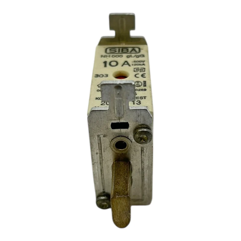 SIBA NH000 Sicherung 10A 500V gL/gG 120kA Korrosionsfest 20 000 13 VE:3stk