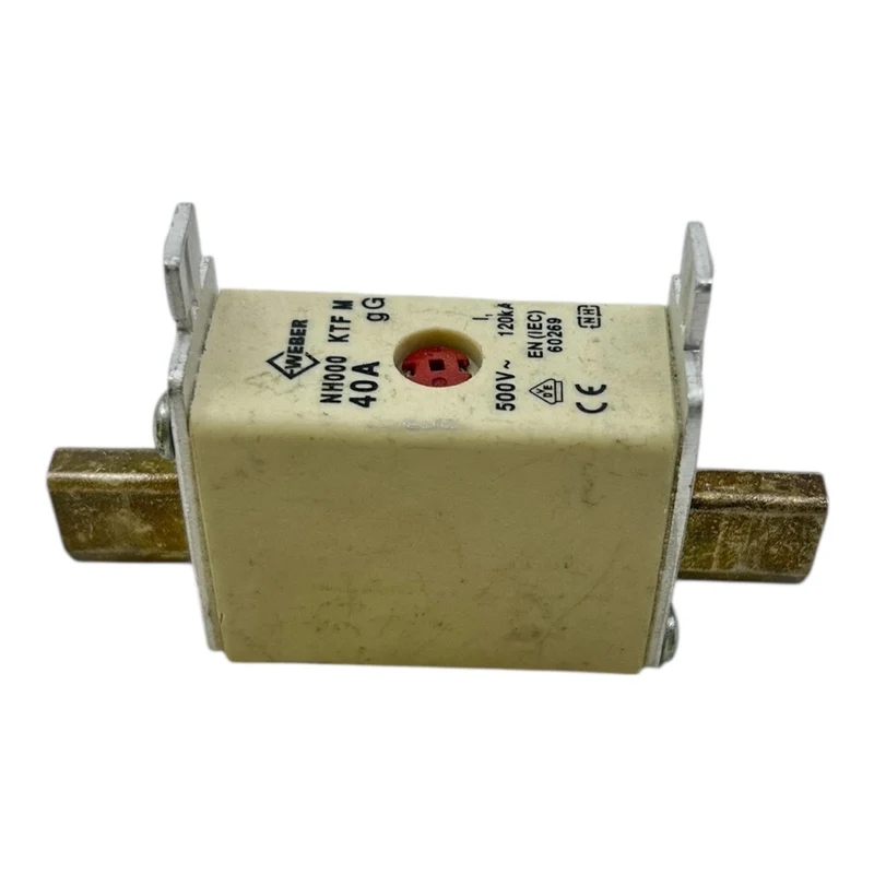 Weber NH000 Sicherung 40A 500V gG 120kA KTF M Sicherungseinsatz VE:2stk