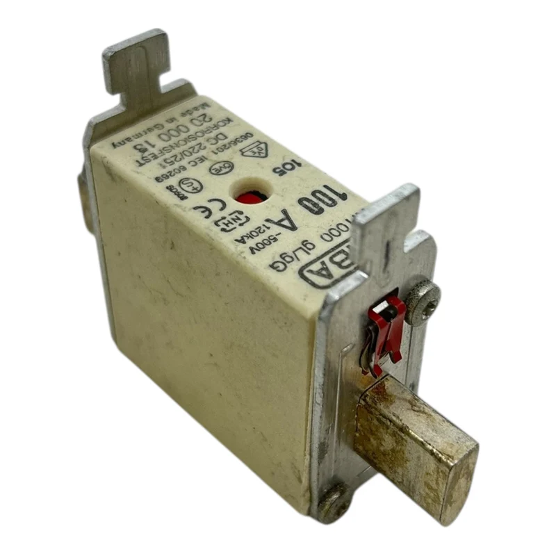 SIBA NH000 Sicherung 100A 500V gL/gG 120kA Korrosionsfest 20 000 13 VE:3stk