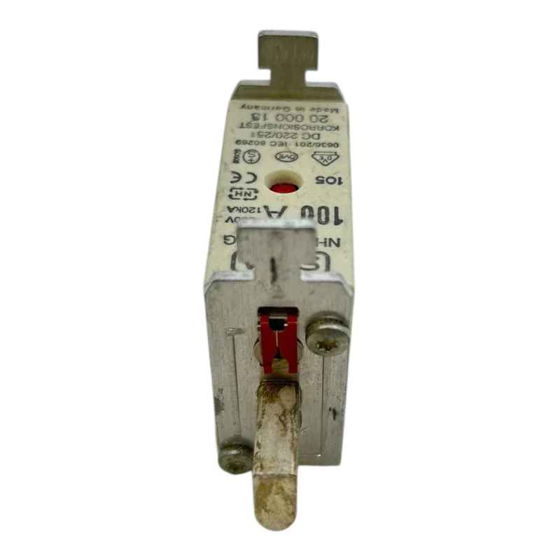 SIBA NH000 Sicherung 100A 500V gL/gG 120kA Korrosionsfest 20 000 13 VE:3stk