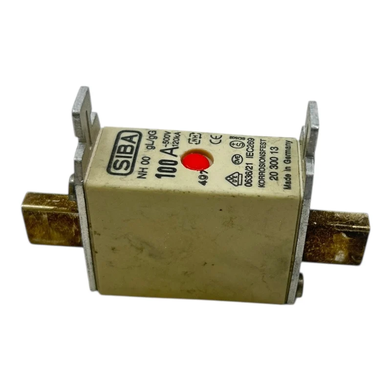 SIBA NH00 Sicherung 100A 500V gL/gG 120kA Korrosionsfest 20 300 13 VE:2stk