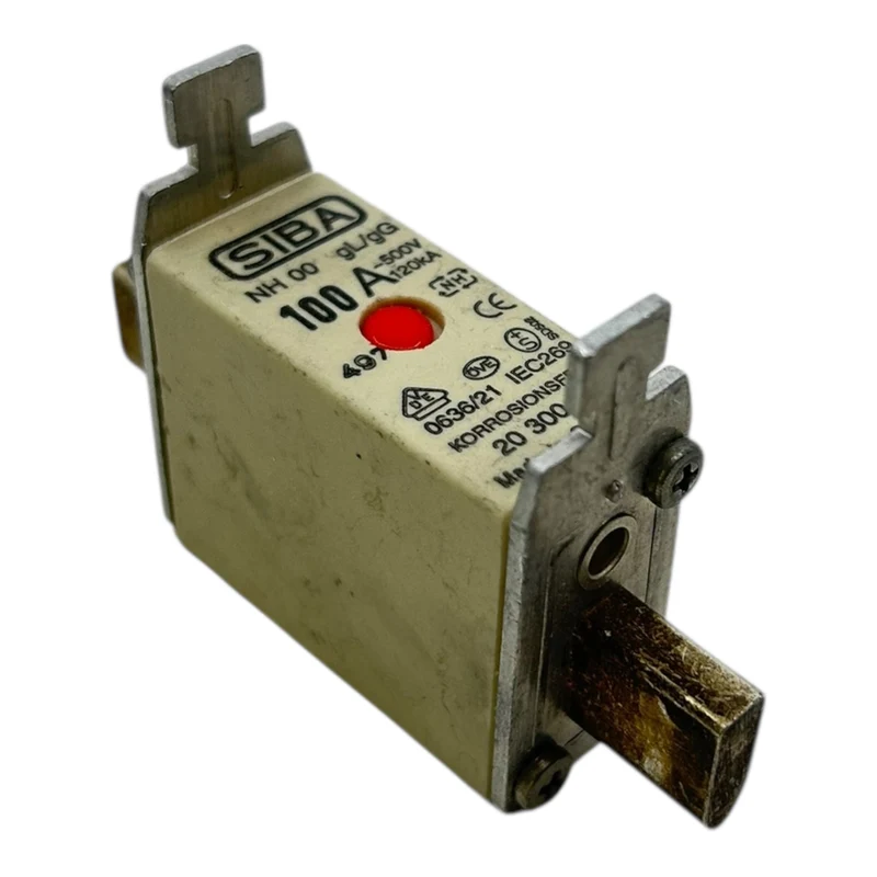 SIBA NH00 Sicherung 100A 500V gL/gG 120kA Korrosionsfest 20 300 13 VE:2stk