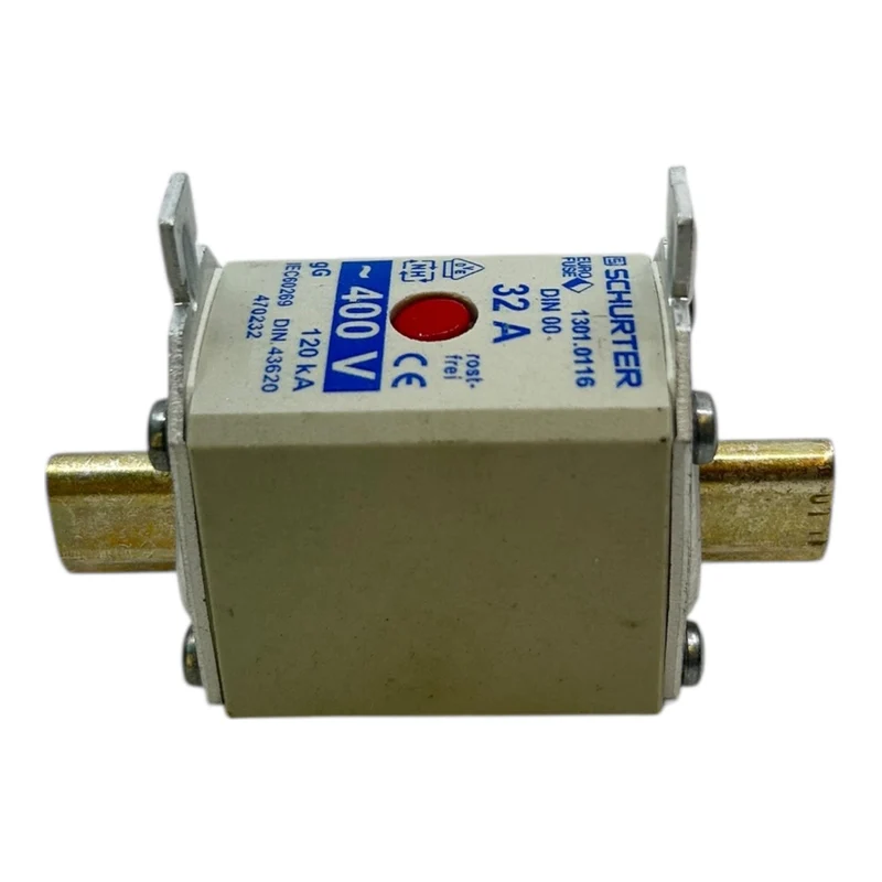 Schurter NH00 Sicherung 32A 400V gG 120kA rostfrei 1301.0116 Eurofuse VE: 5stk