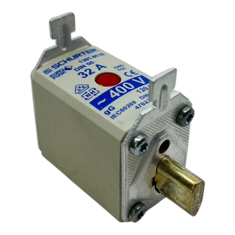 Schurter NH00 Sicherung 32A 400V gG 120kA rostfrei 1301.0116 Eurofuse VE: 5stk