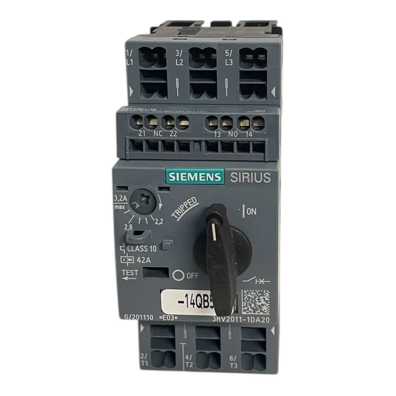 Siemens Leistungsschalter Baugröße S00 für Motorschutz 2,2-3,2A 3RV2011-1DA20